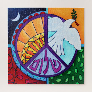 Shalom Dove Peace Painting Pussel
