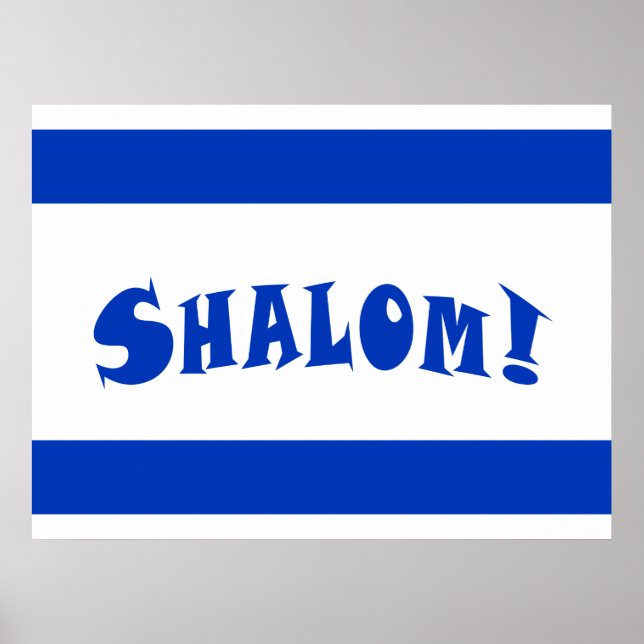 Shalom Flagga Poster (Framsidan)