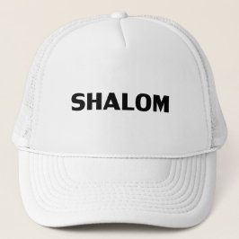 Shalom, fredsälskvit minimalist modern enkel keps