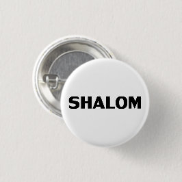 Shalom, fredsälskvit minimalist modern enkel knapp