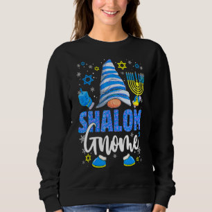 Shalom Gnome Menorah Dreidel Hanukah Chanukah Jew T Shirt