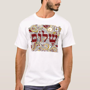 Shalom i hebré tee