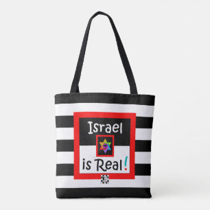 Shalom! Israel är riktigt! Tygkasse