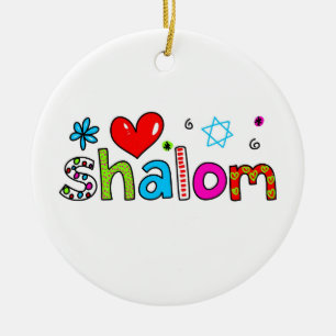 Shalom Julgransprydnad Keramik