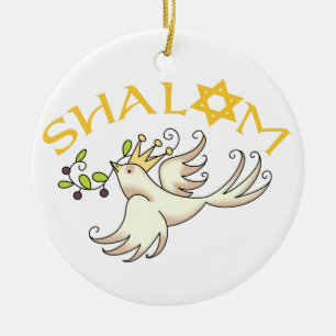 Shalom Julgransprydnad Keramik