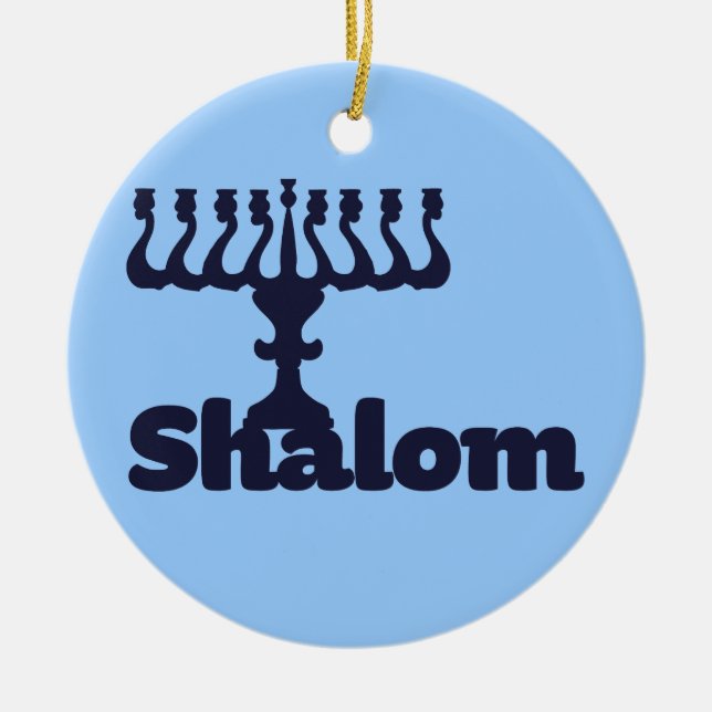 Shalom Julgransprydnad Keramik (Framsidan)