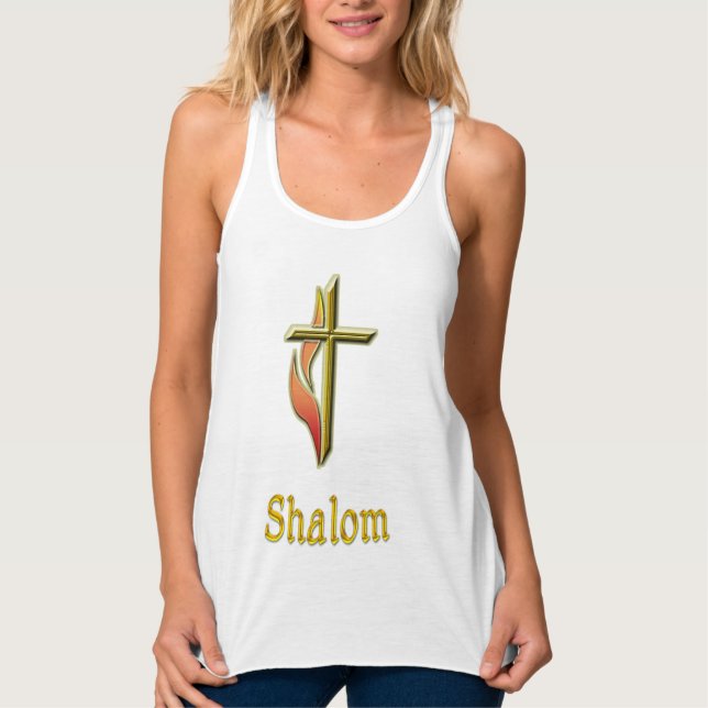 Shalom Linne Med Racerback (Framsida)