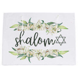 Shalom (med Lilies och David Star)