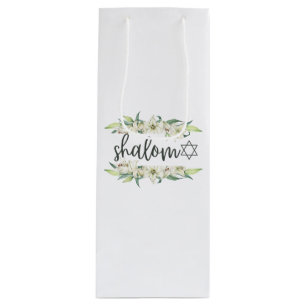 Shalom (med Lilies och David Star)