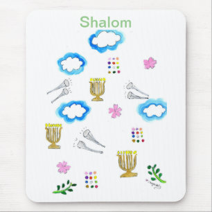 Shalom och Trumpets Mouse Pad! Musmatta