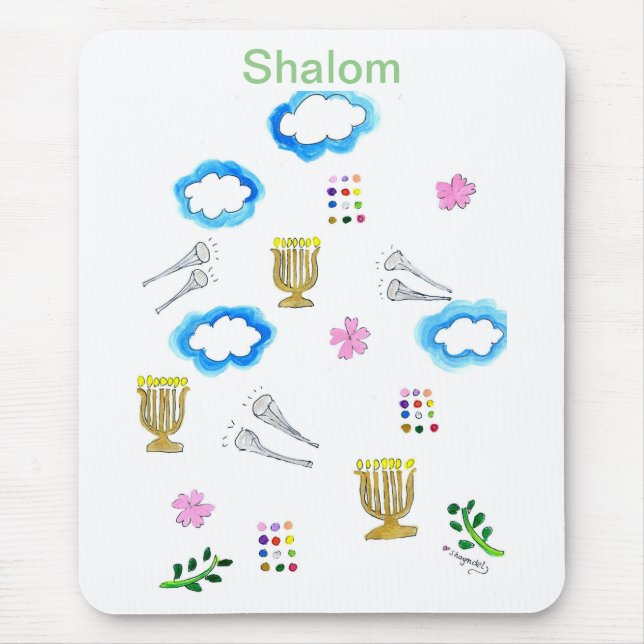 Shalom och Trumpets Mouse Pad! Musmatta (Framsidan)