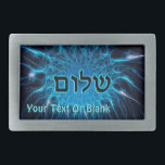 Shalom på blå rektal<br><div class="desc">Mörk som läser "Shalom" (Hebreiska: fred) som läggs ovanpå en ljusblå avtrycksbild. Lägg till ytterligare text.</div>