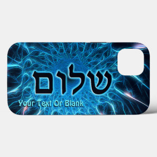 Shalom på blå rektal Fodral-Mate iphone case