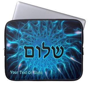 Shalom på blå rektal laptop fodral