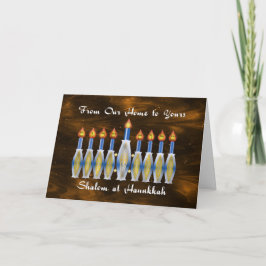 Shalom på Hanukkah, vårt hem till Din Helgkort