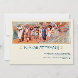 Shalom på Pesach. Fine Art Passover-hälsningskort Kort
