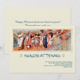 Shalom på Pesach. Fine Art Passover-hälsningskort Kort