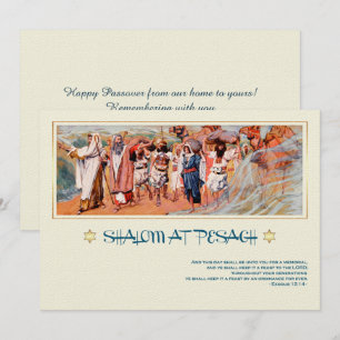 Shalom på Pesach. Fine Art Passover-hälsningskort Kort