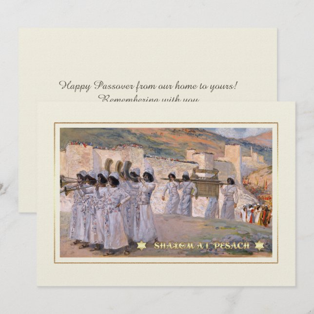 Shalom på Pesach. Fine Art Passover-hälsningskort Kort (Fram/baksida)