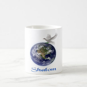 Shalom Peace Dove Kaffemugg