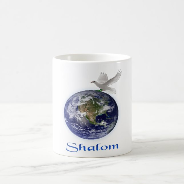 Shalom Peace Dove Kaffemugg (Center)