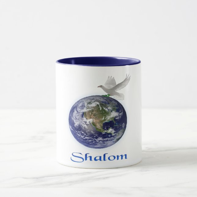 Shalom peace Dove Mugg (Center)