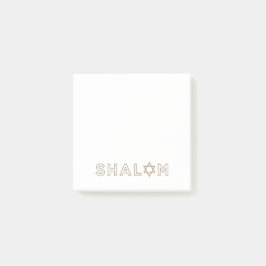 Shalom Post-it Notes Block