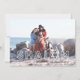 Shalom Star Hanukkah Helgdag Card Julkort