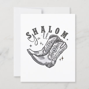 Shalom Y'all Cowboy Jewish Hanukkah Väster