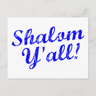 Shalom Y'all! Vykort