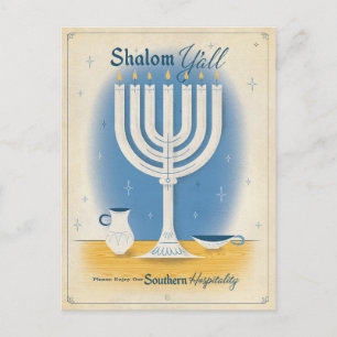 Shalom Y'all Vykort