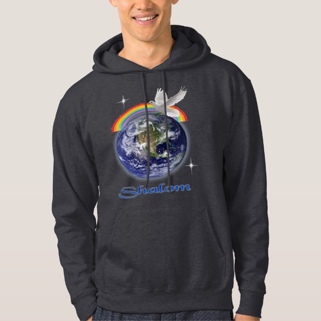 Shalomklädda hoodie (Framsida)