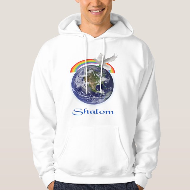 Shalomklädda hoodie (Framsida)