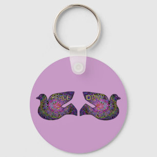 ShalomPeaceDoves Keychains Nyckelring