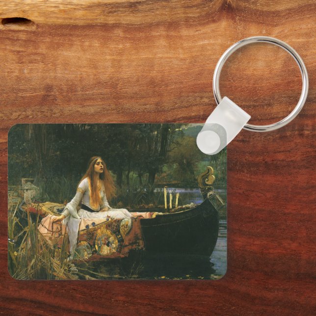Shalottladyn i båt av John William Waterhouse Nyckelring (Framsida)