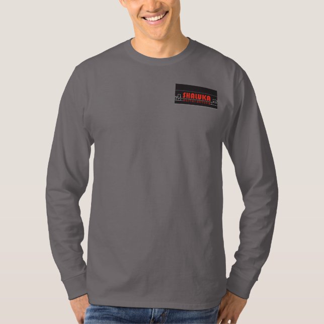 Shaluka Dist. "Mig förmiddag all över NY" Henley Tee Shirt (Framsida)