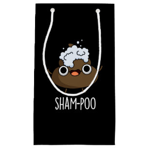 Sham-poo Funny Poop med Shampoo Pun Mörk BG