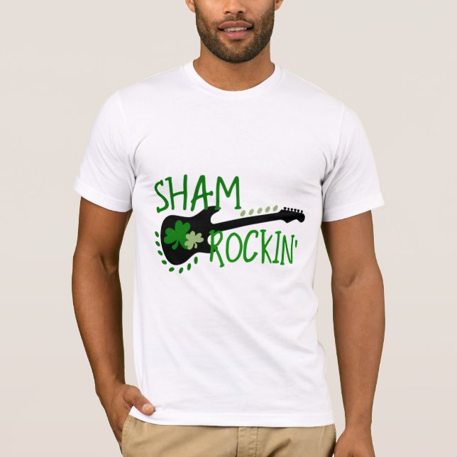 Sham Rockin' Man's St. Patrick's Day t-Shirt (Framsida)