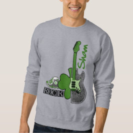 Sham Sten. Music Theme St. Patrick's Day Lång Ärmad Tröja