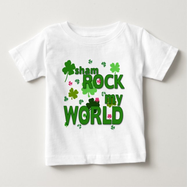 Sham Sten My World med Shamrocks T-shirt (Framsida)