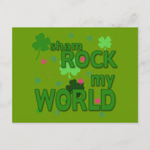 Sham Sten My World med Shamrocks Vykort