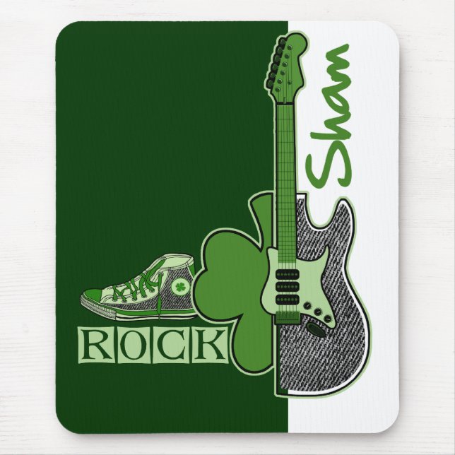 Sham Sten. St. Music Theme Patrick's Day Gift Musmatta (Framsidan)