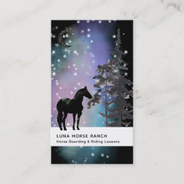 *~* Shaman Cosmic Stars Måne Horse Equine Rainbow Visitkort