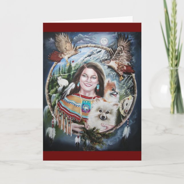 Shaman , hälsningskort för kvinnor kort (Framsida)