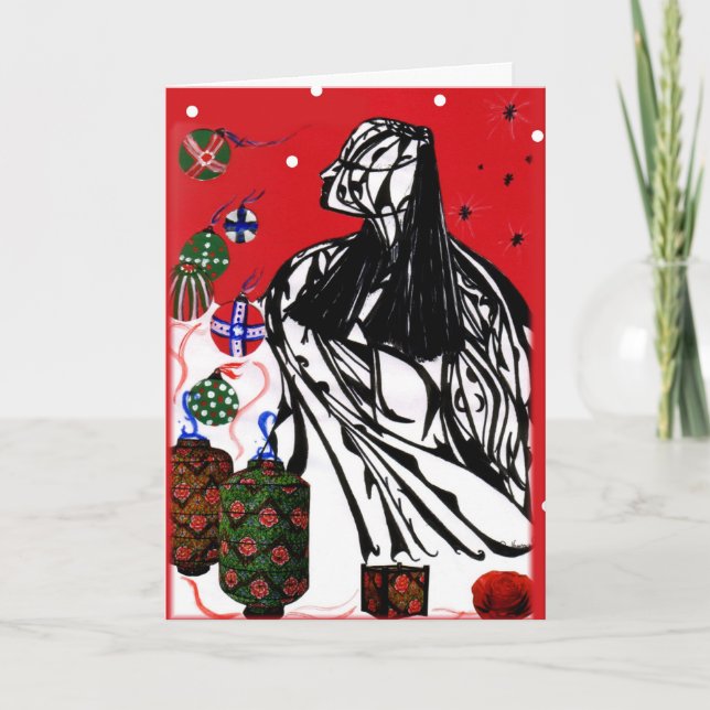 Shaman-julkort Helgkort (Framsida)