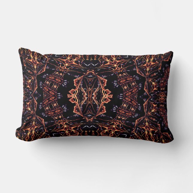 Shaman Mind Abstrakt Art Throw Cushion Lumbarkudde (Framsida)