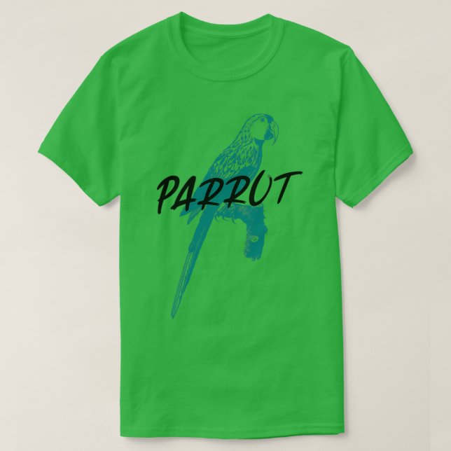 Shaman Parrot art Totem i guld Spirit animal 2 T Shirt (Design framsida)