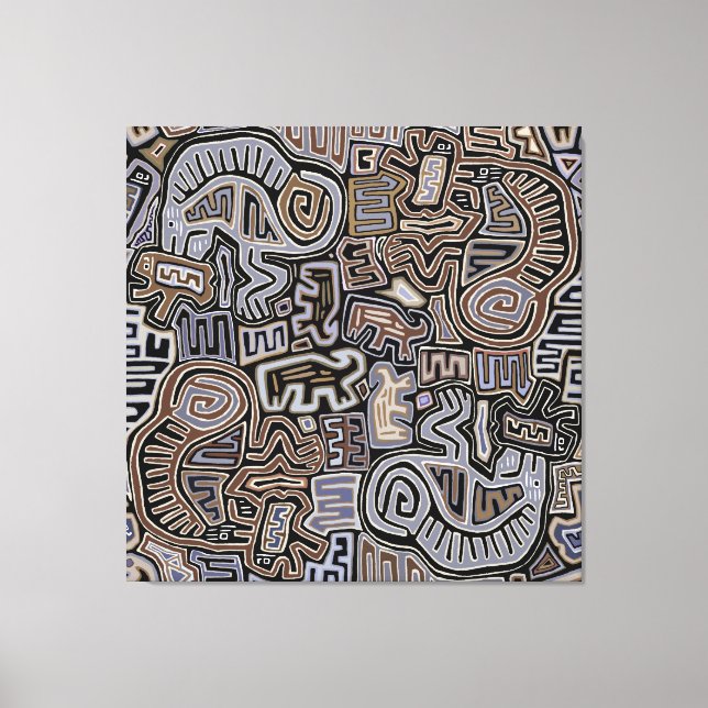 Shaman Peyote Orm Ritual Andar Canvastryck (Framsida)