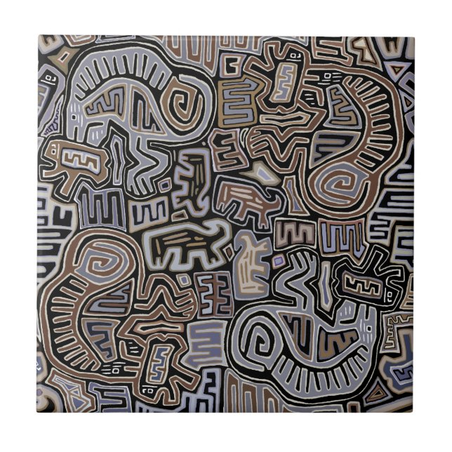 Shaman Peyote Serpent Ritual Spirits Kakelplatta (Framsidan)