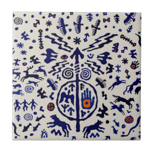Shaman Ritual Talisman Tile Kakelplatta